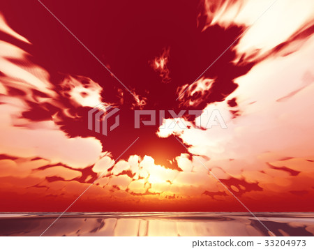 Wind and clouds with the sea 33204973