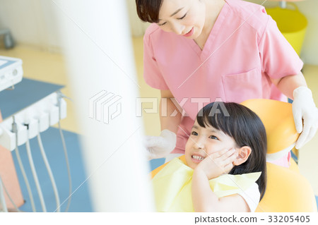 牙科,牙科衛生師,牙醫,女性,兒童 牙科,牙科衛生師,牙醫,女性,兒童 33205405