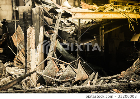 Conflagration fire damaged Conflagration fire damaged 33206008