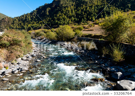 river view in borders Xinjiang river view in borders Xinjiang 33206764