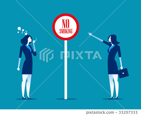 Bad people office worker smoking. 33207333
