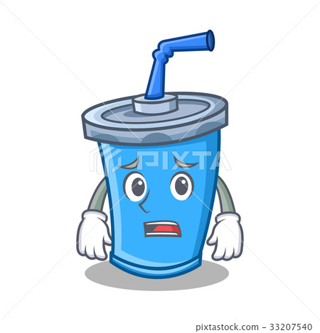 Afraid soda drink character cartoon 33207540