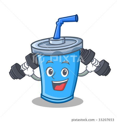 Fitness soda drink character cartoon Fitness soda drink character cartoon 33207653