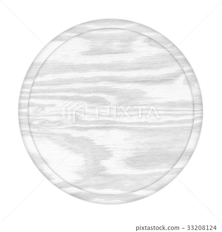 round wooden plate top view on white background round wooden plate top view on white background 33208124