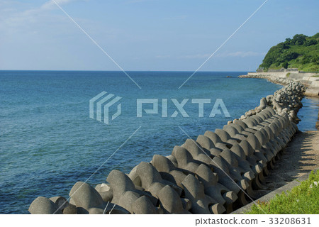 Awaji Island coast Straight tetrapods Awaji Island coast Straight tetrapods 33208631
