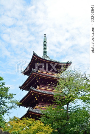 Five-storied pagoda of former Kanei-ji Temple Five-storied pagoda of former Kanei-ji Temple 33208642