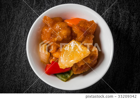 Sweet and sour pork Chinese food Sweet and sour pork Chinese food 33209342