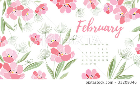 Vintage floral calendar 2018 Vintage floral calendar 2018 33209346