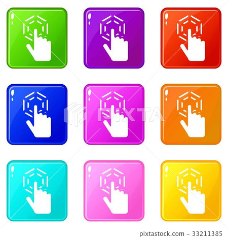 Click icons 9 set Click icons 9 set 33211385