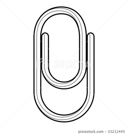 Clip icon, outline style 33212445