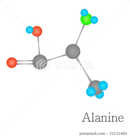 Alanine 3D molecule chemical science Alanine 3D molecule chemical science 33212460