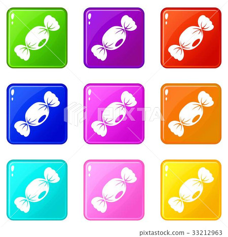 Small candy icons 9 set 33212963