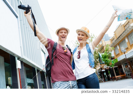 Young couple posing for a photo 33214835