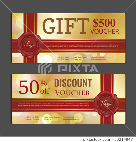 Gift voucher template. Can be use for shopping Gift voucher template. Can be use for shopping 33214947