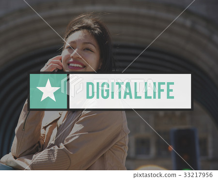 Digital Life City Connection Technology Internet 33217956
