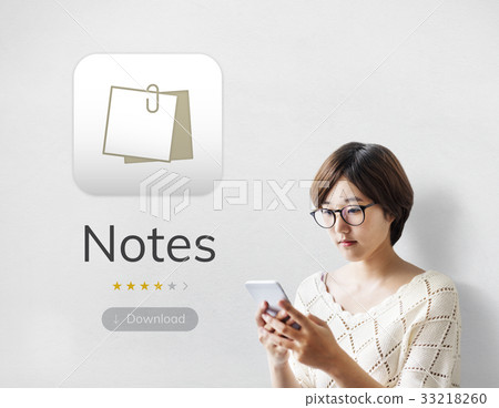 Illustration of personal organizer notes Illustration of personal organizer notes 33218260