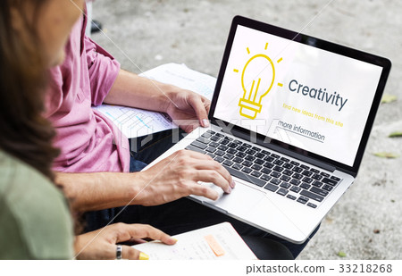 Creative Thinking Inspiration Imagination Concept Creative Thinking Inspiration Imagination Concept 33218268