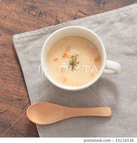 Soup clam chowder 33218536