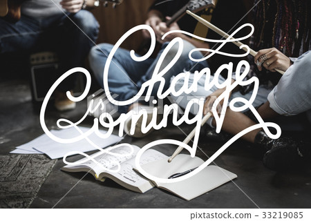 Change is Coming Life Motivation Word Graphic Change is Coming Life Motivation Word Graphic 33219085