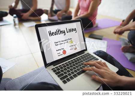 Wellness Diet Plan Healthy Living Icon 33220021