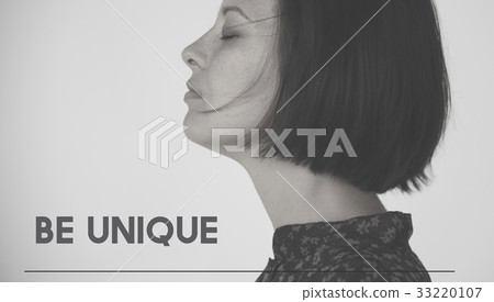 Life Motivation Word on Adult Woman Background Life Motivation Word on Adult Woman Background 33220107