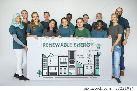 Group of charity people holding building urban banner Group of charity people holding building urban banner 33221084