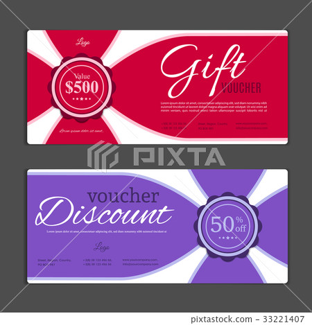 Gift voucher template. Can be use for shopping Gift voucher template. Can be use for shopping 33221407