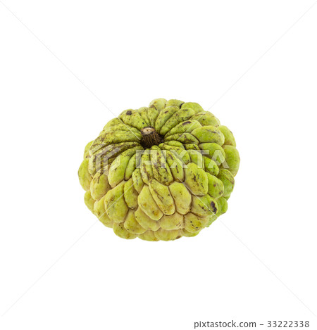 custard apple isolated on white background. 33222338