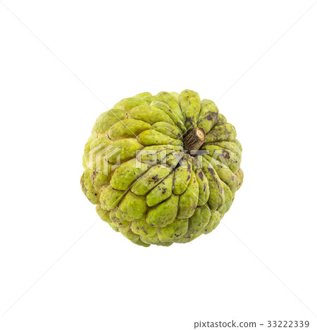 custard apple isolated on white background. 33222339