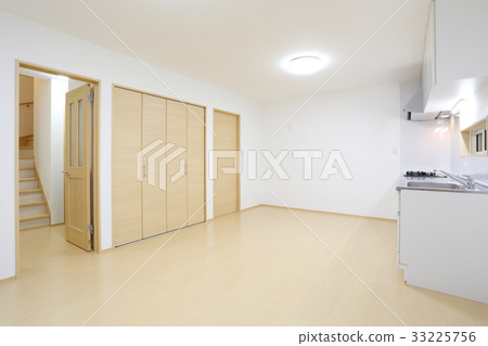 New house Living-dining kitchen and stairs 33225756