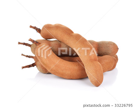 Sweet tamarind on a white background Sweet tamarind on a white background 33226795