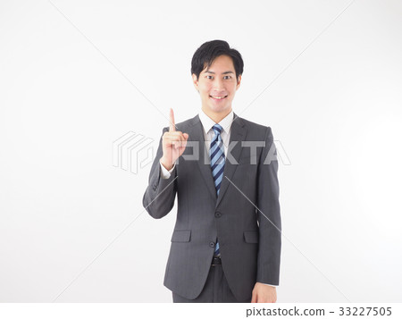 舉食指的商人 33227505