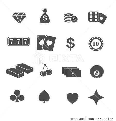 casino and gambling icons set vector casino and gambling icons set vector 33228127