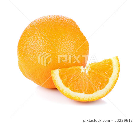 Orange fruit isolated on white background 33229612