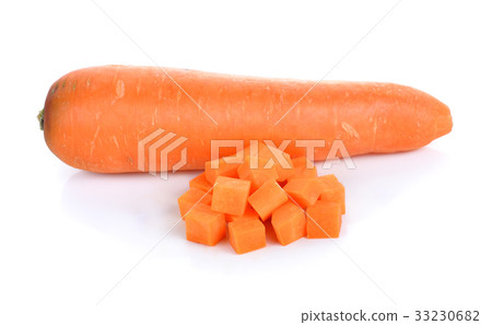 fresh carrots isolated on white background fresh carrots isolated on white background 33230682