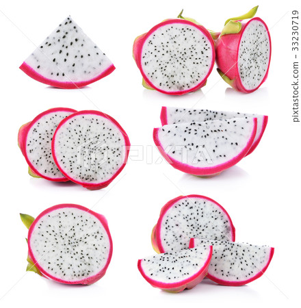Dragon Fruit isolated against white background. 33230719