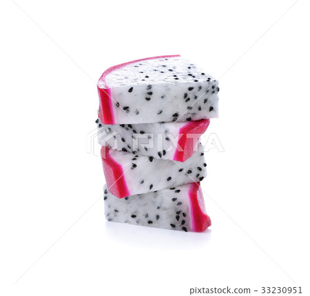 Dragon Fruit isolated against white background. 33230951