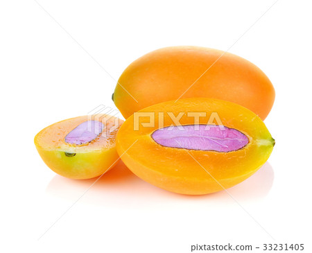 Marian plum or Maprang fruits of Thailand isolated Marian plum or Maprang fruits of Thailand isolated 33231405