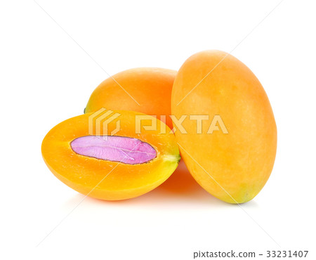 Marian plum or Maprang fruits of Thailand isolated Marian plum or Maprang fruits of Thailand isolated 33231407