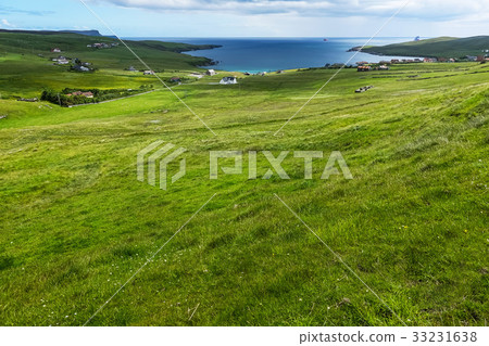 Northernmost Shetland Islands landscape of Shetland Island UK 33231638
