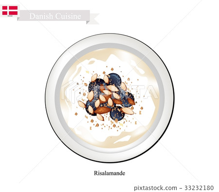 Risalamande or Rice Pudding, Dessert in Denmark Risalamande or Rice Pudding, Dessert in Denmark 33232180