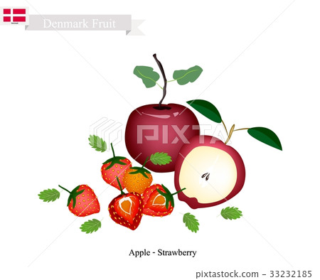 Apple and Strawberry, The Popular Fruits Denmark Apple and Strawberry, The Popular Fruits Denmark 33232185