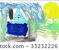 Abstract drawing with watercolor paint 33232226
