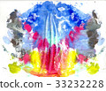 Abstract drawing with watercolor paint 33232228