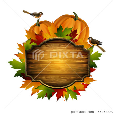 Thanksgiving vector autumn composition Thanksgiving vector autumn composition 33232229