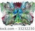 Abstract drawing with watercolor paint 33232230