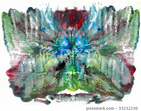 Abstract drawing with watercolor paint 33232230