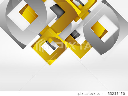 Squares geometric shapes in light grey 3d space Squares geometric shapes in light grey 3d space 33233450