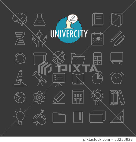 Different education icons vector collection 33233922