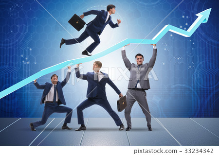 Businessman supporting recovery from economic 33234342